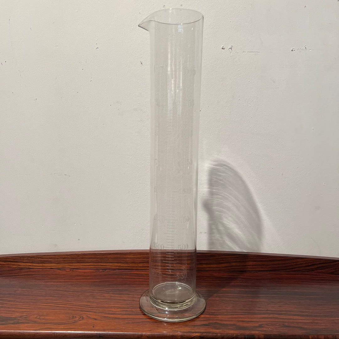 Antique Hand-Etched Graduated Cylinder