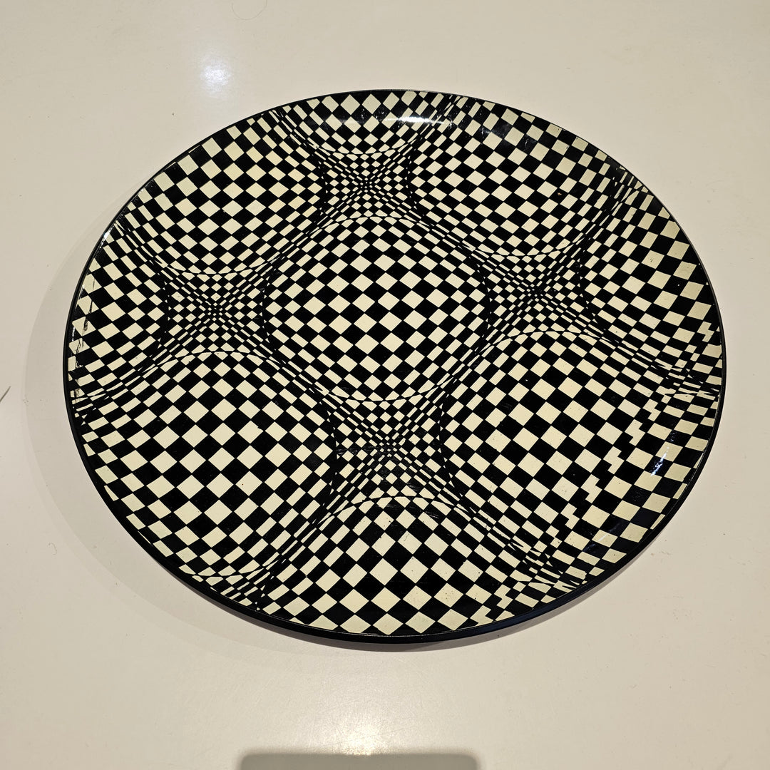 Vintage Op Art Tray