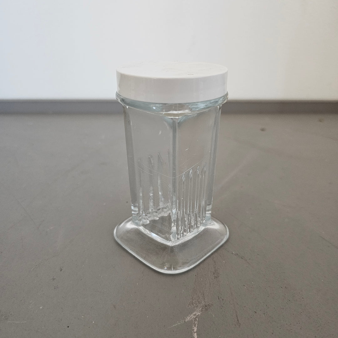 Small Glass Jar w/ Plastic Lid