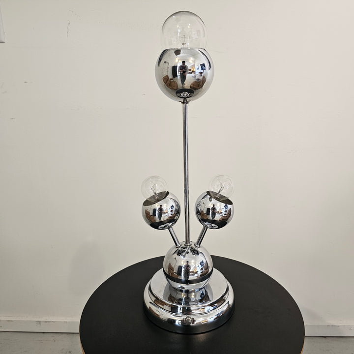 Chrome Eyeball Table Lamp