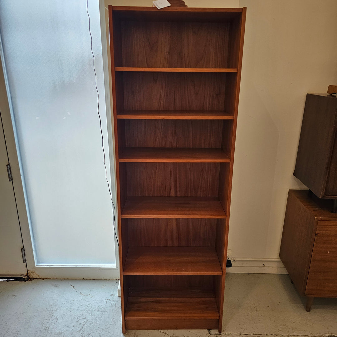 Narrow Teak Bookshelf