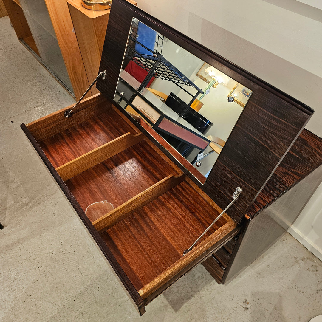 1960s Westnofa Rosewood Chest of Drawers w/ Vanity