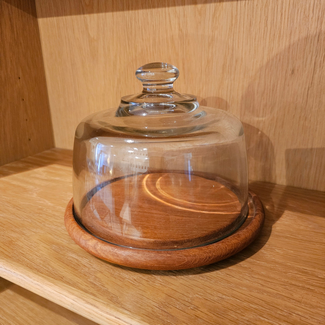 Goodwood Teak Serving Board w/ Glass Dome