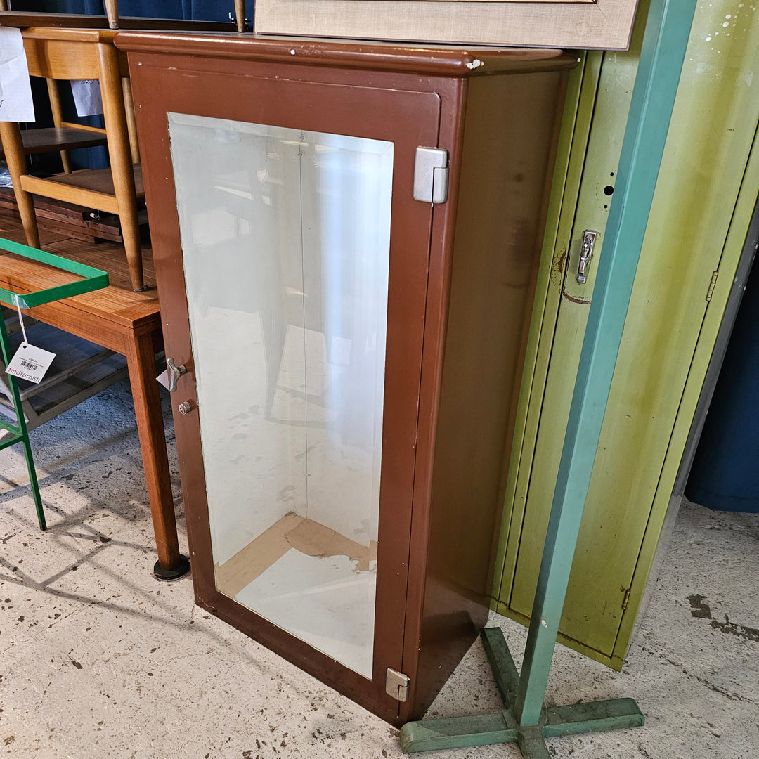 Vintage Metal Display Cabinet