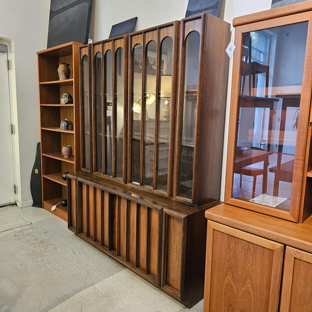 Keller Walnut Lighted Hutch