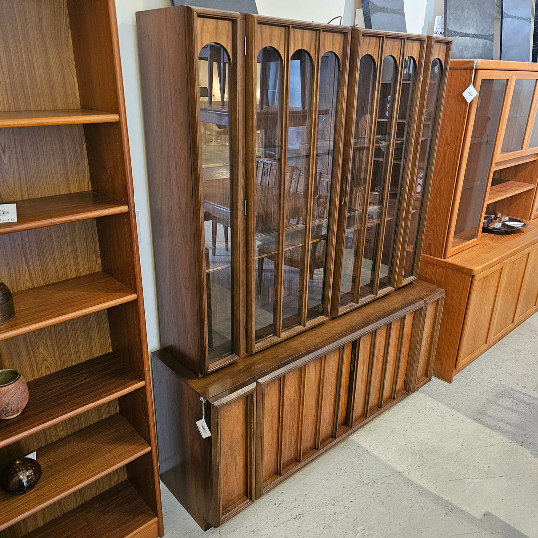 Keller Walnut Lighted Hutch