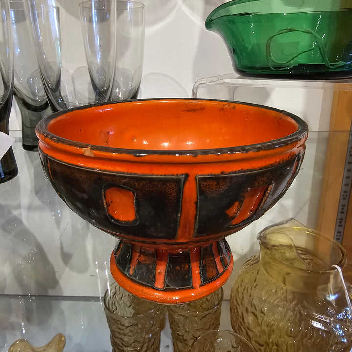 Footed Italian Orange Bowl