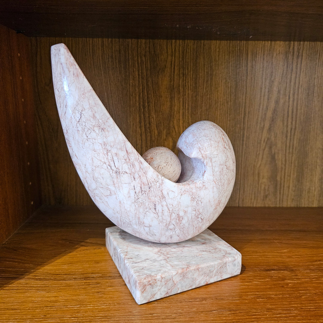 MCM Blush Pink Marble Sculpture