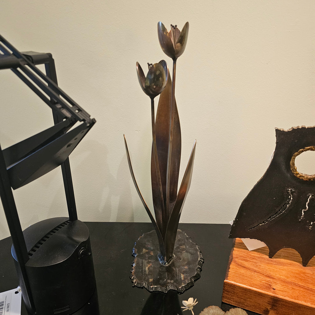 Metal Tulip Sculpture