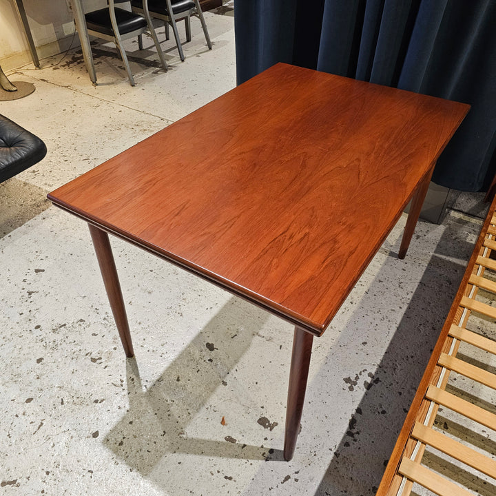 Restored Danish Teak Draw Leaf Dining Table