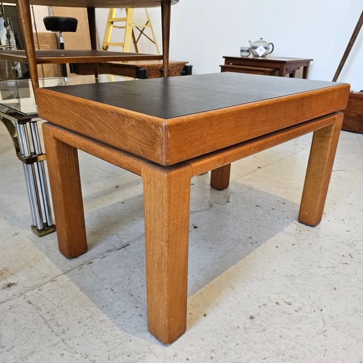 Handmade Oak Table w/ Black Top