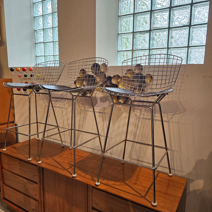 (3) Bertoia Style Bar Stools