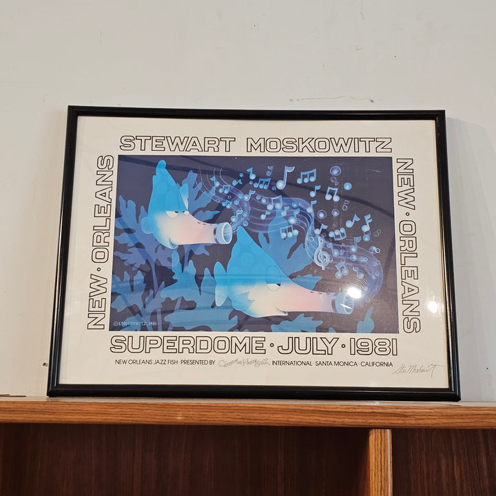 Stewart Moskowitz Signed New Orleans Jazz Poster