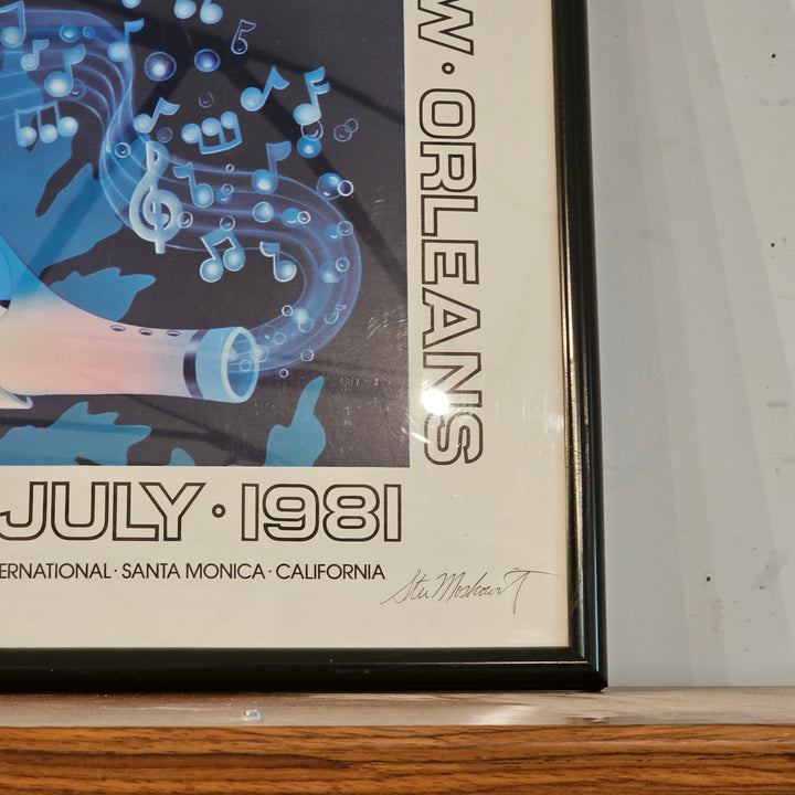 Stewart Moskowitz Signed New Orleans Jazz Poster