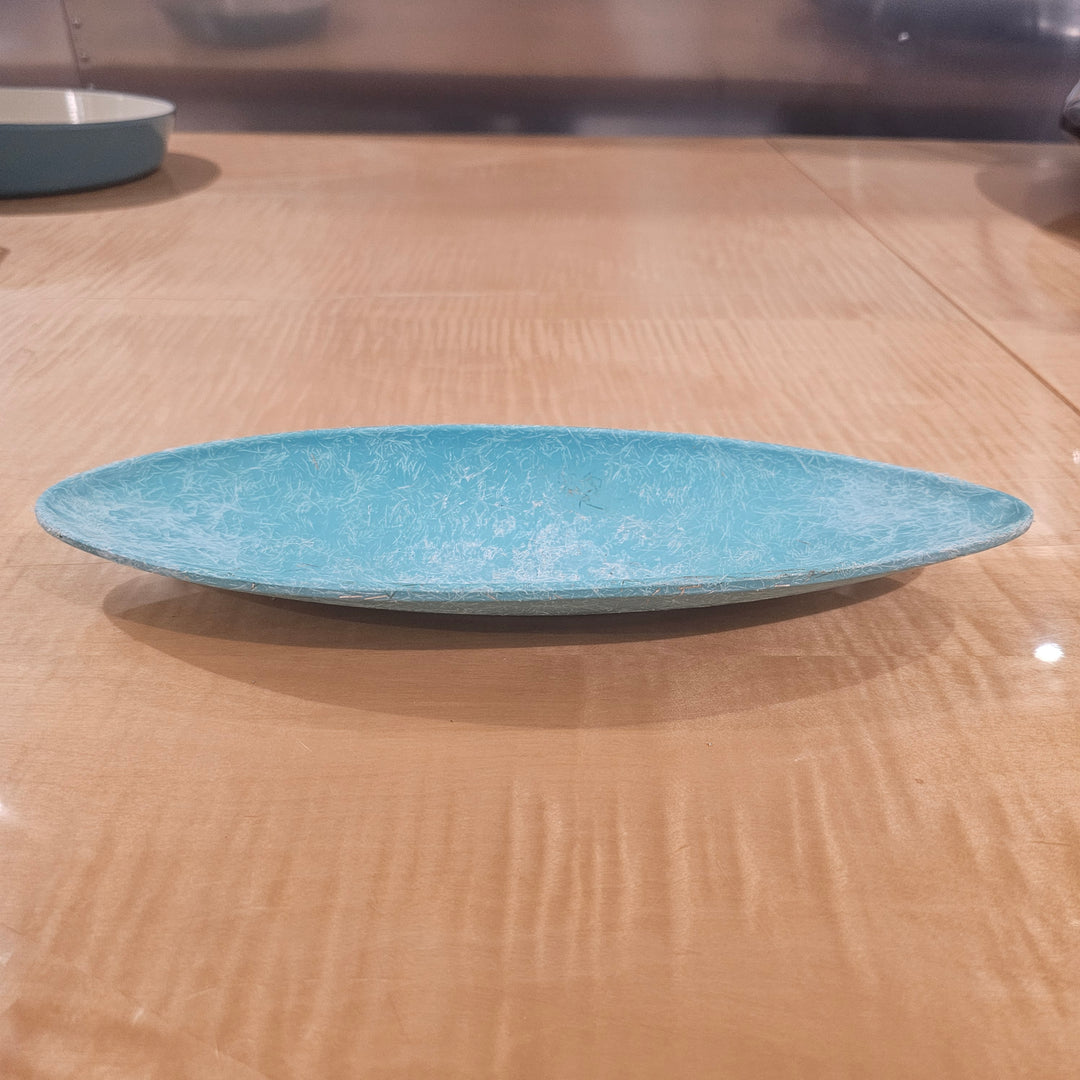 MCM Turquoise Fiberglass Dish
