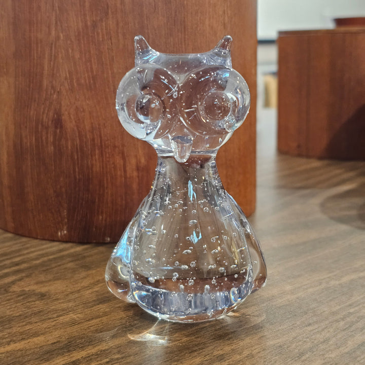 MCM Controlled Bubble Glass Owl