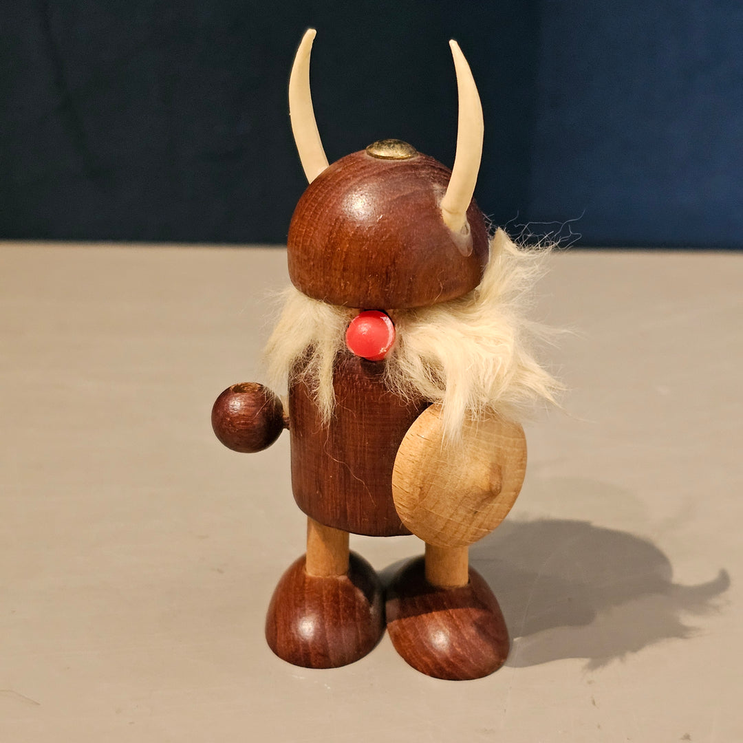 Vintage Teak Viking Figurine