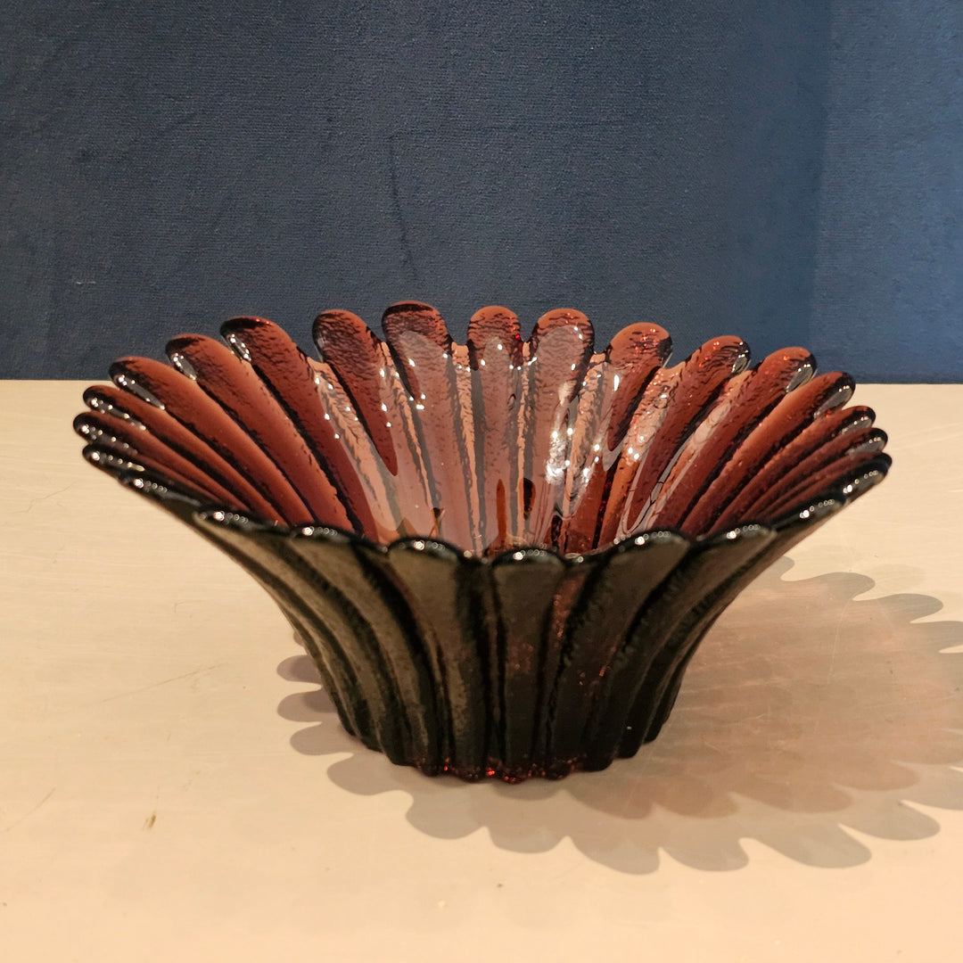 Blenko 847S Hand-Blown Glass Daisy Bowl