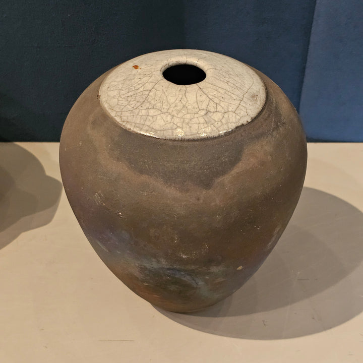 Raku Pottery Vase Artist Signed
