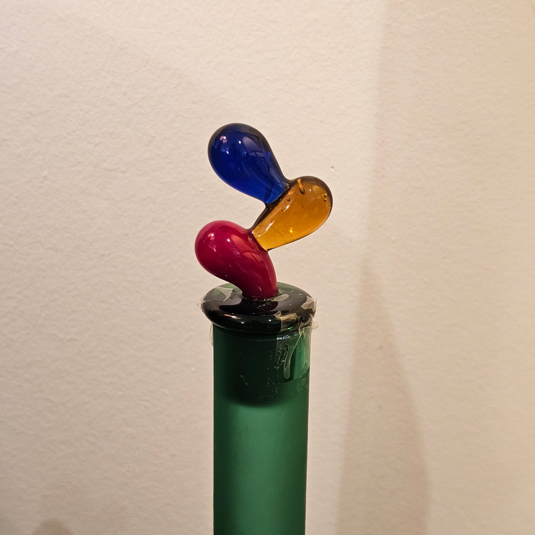 Art Glass Bottle w/ Stopper