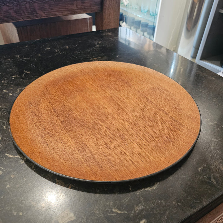 Round Japanese Teak Tray