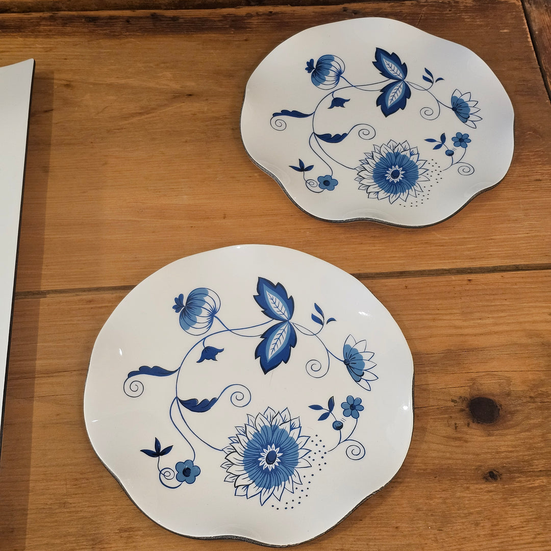 H.J. Stotter "Blue Onion" Tray & Plates