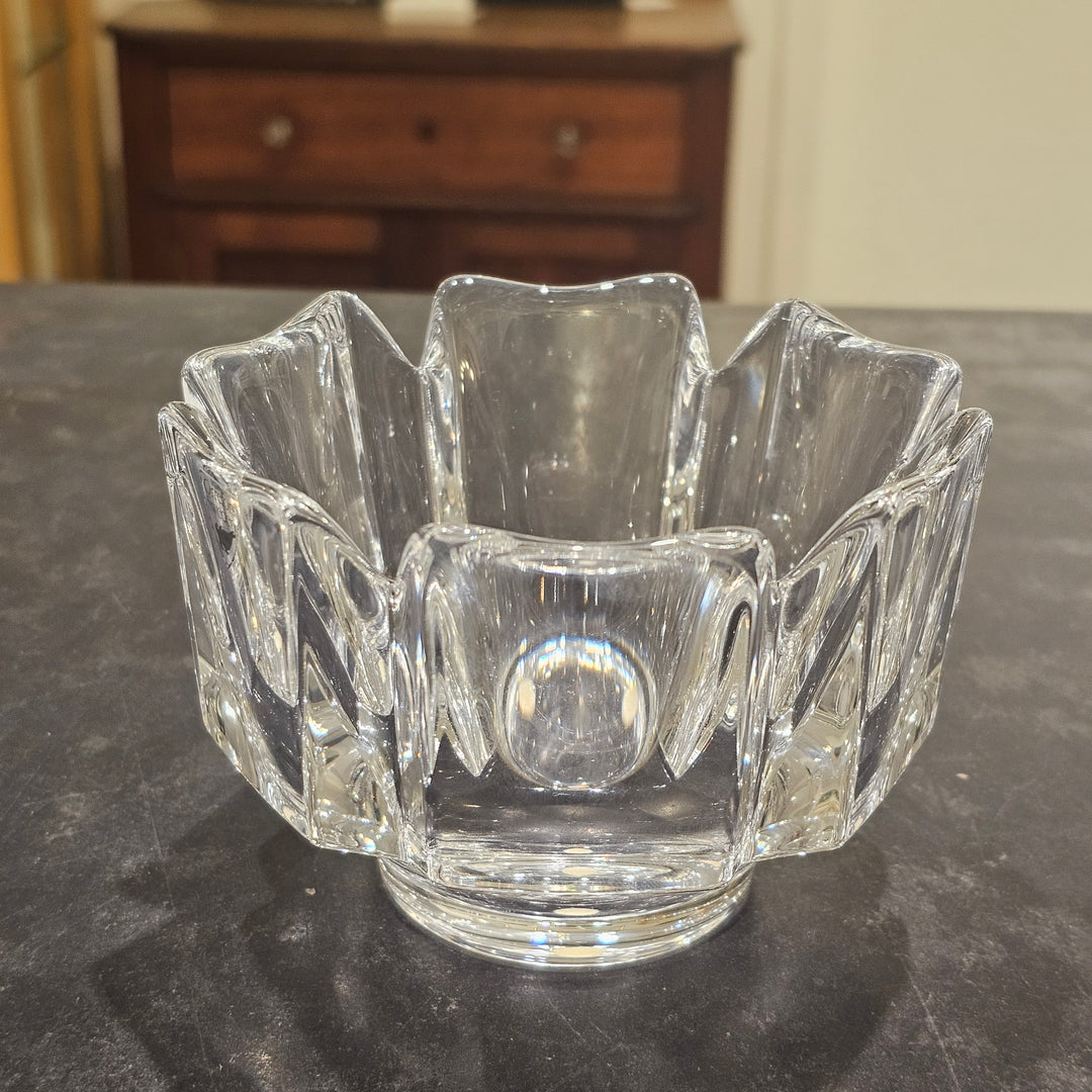 Orrefors 'Corona' Pattern Crystal Bowl
