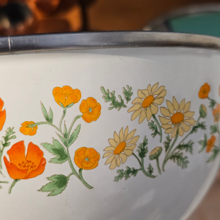 Enamel Kobe Kitchen Floral Bowl