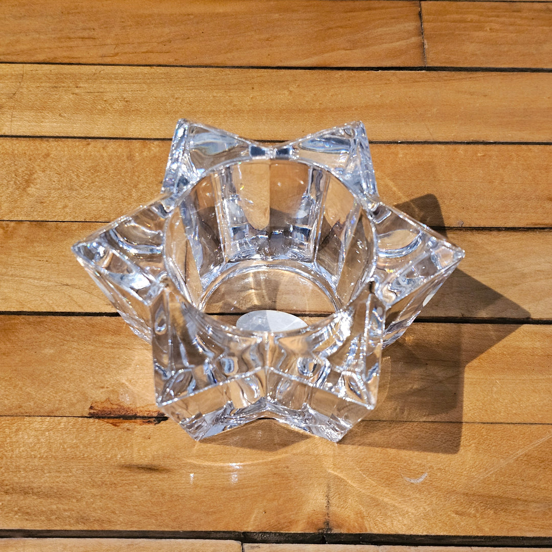 Crystal Star Shaped Votive Holder