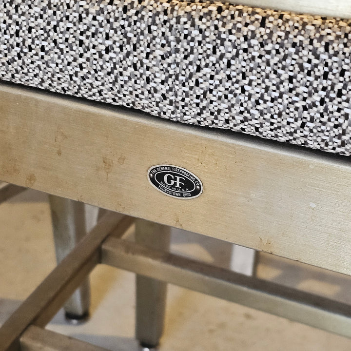 (6) Goodform Aluminum Navy Dining Chairs