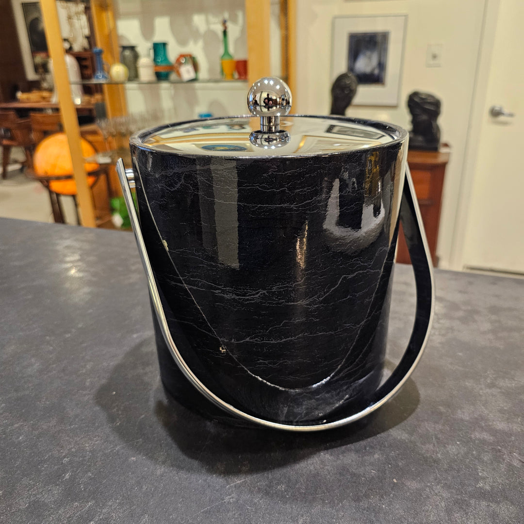 Kraftware Faux Black Marble Ice Bucket
