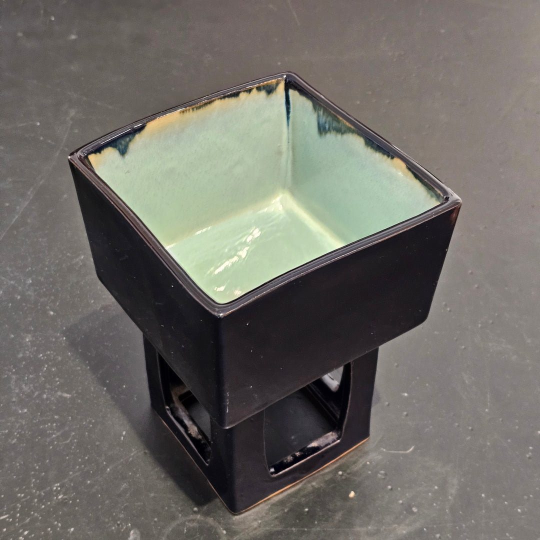 Toyo Pottery Japan Namako Glaze Ikebana Vase