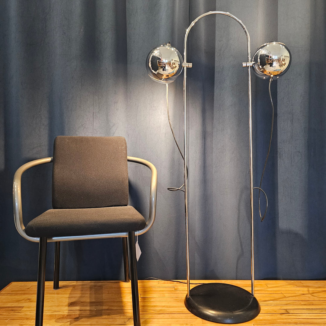 1970's Chrome George Kovacs Arc Floor Lamp