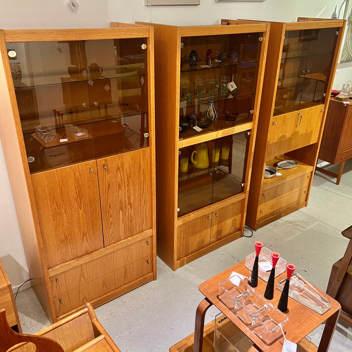 Belgian Blond Oak Display/Storage Cabinet