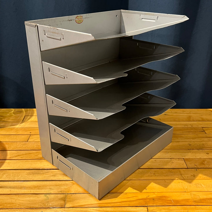 Silver Curmanco 5-tier Metal Paper Sorter