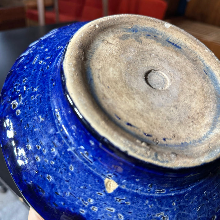 Bitossi Blue Pottery Planter Bowl