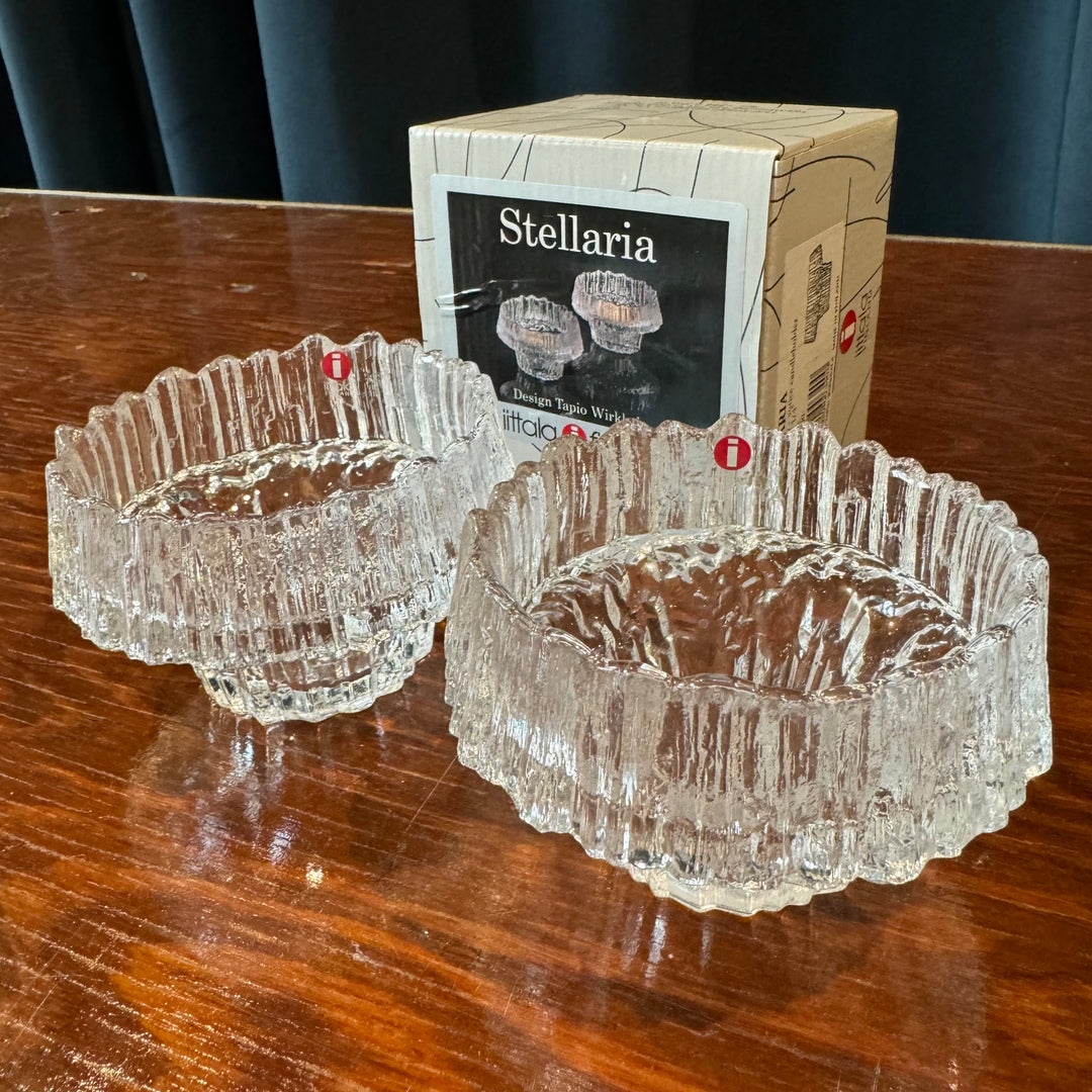 Pair of iitala Stellaria Candleholders