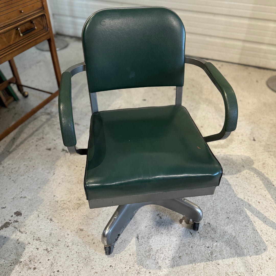 Harter Rolling Green Industrial Chair with Arms