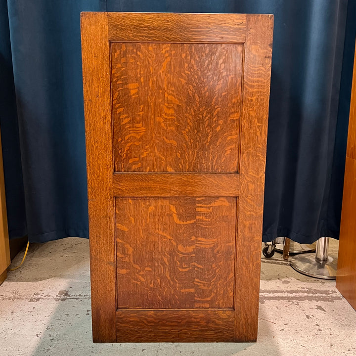 Antique Shaw Walker Solid Oak Storage Cabinet