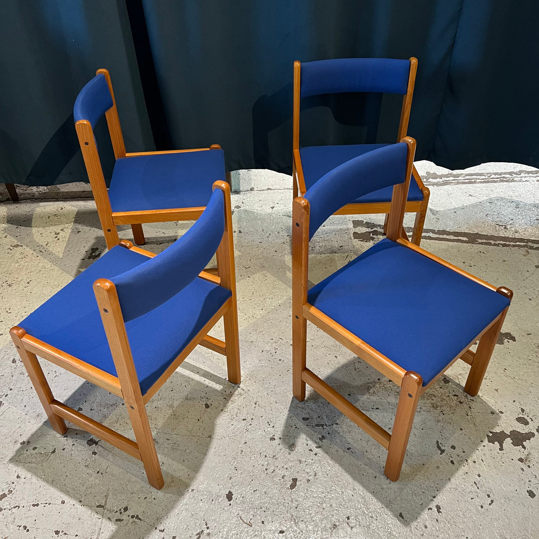 Set of 4 1980s Teak Dining Chairs