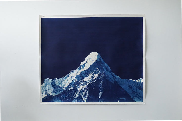 Large Mountain Cyanotype - Mariano Chavez