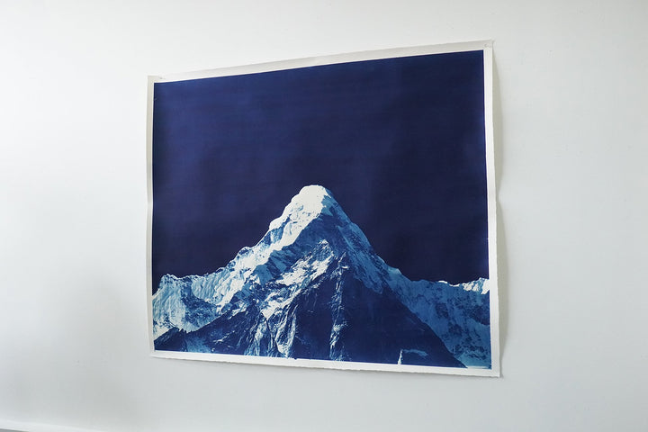 Large Mountain Cyanotype - Mariano Chavez