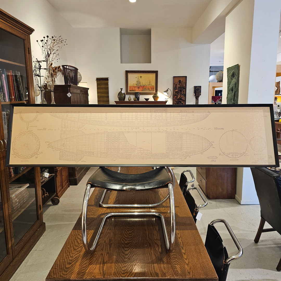 Framed Print of 1920's USS Akron Airship