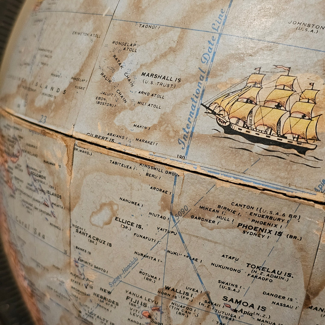 12" Rand McNally Terrestrial Globe on Base