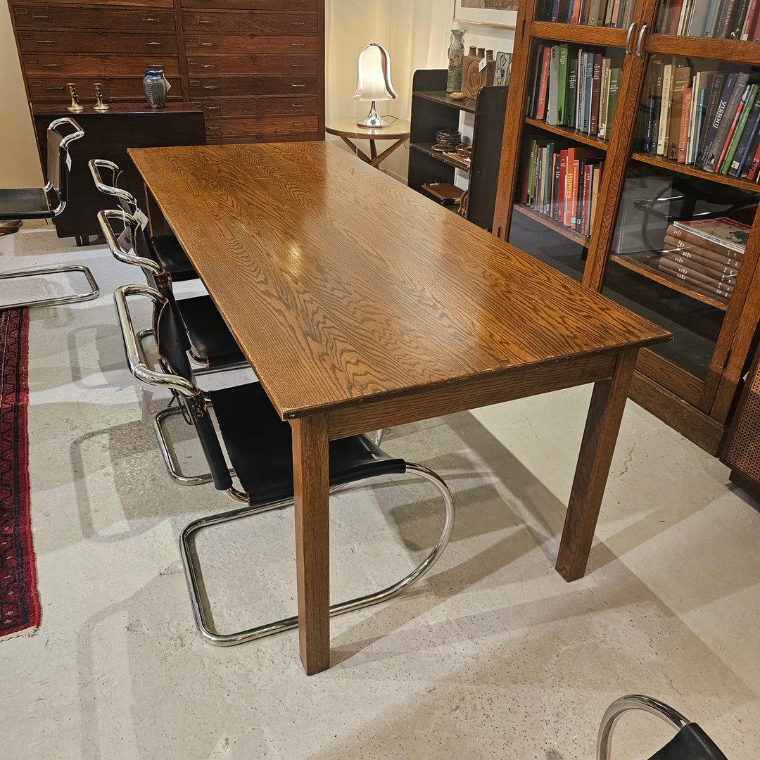 Oak Library Table