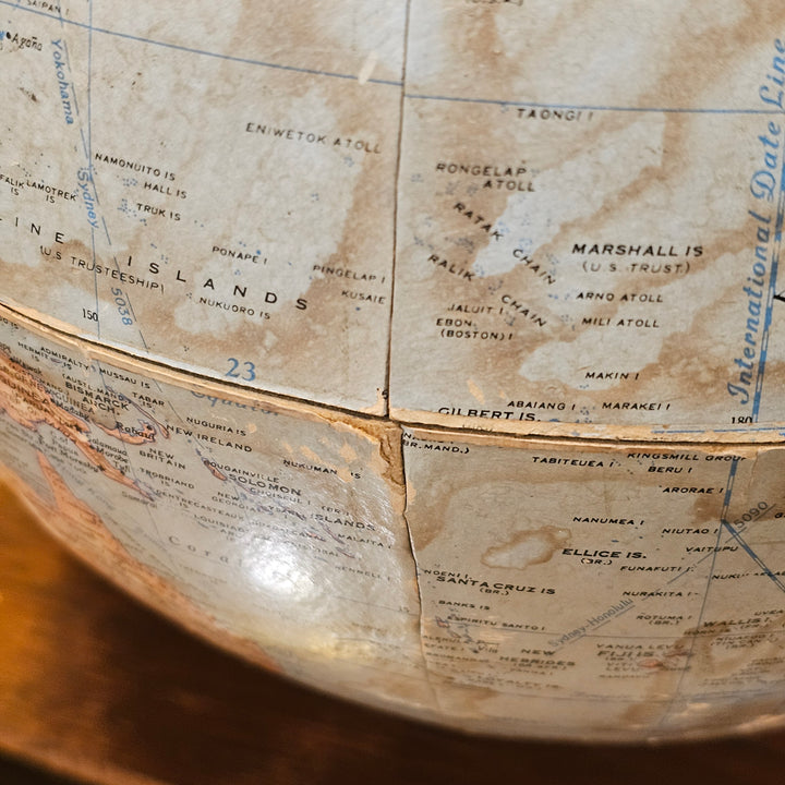 12" Rand McNally Terrestrial Globe on Base